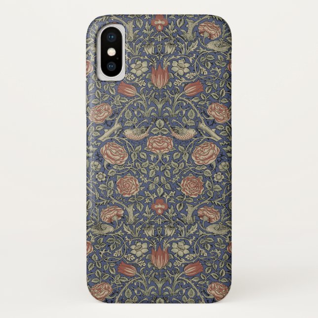 Funda De Case-Mate Para iPhone William Morris Tudor Rosa Wallpaper (Reverso)