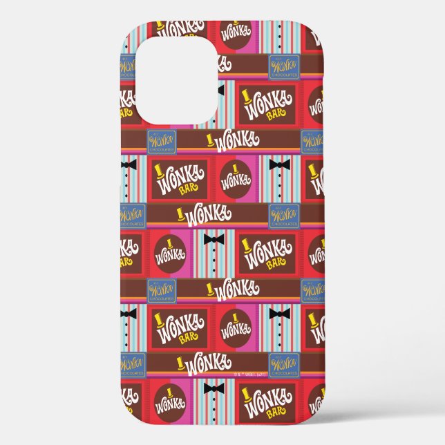 Funda De Case-Mate Para iPhone Willy Wonka Candy Pattern (Reverso )