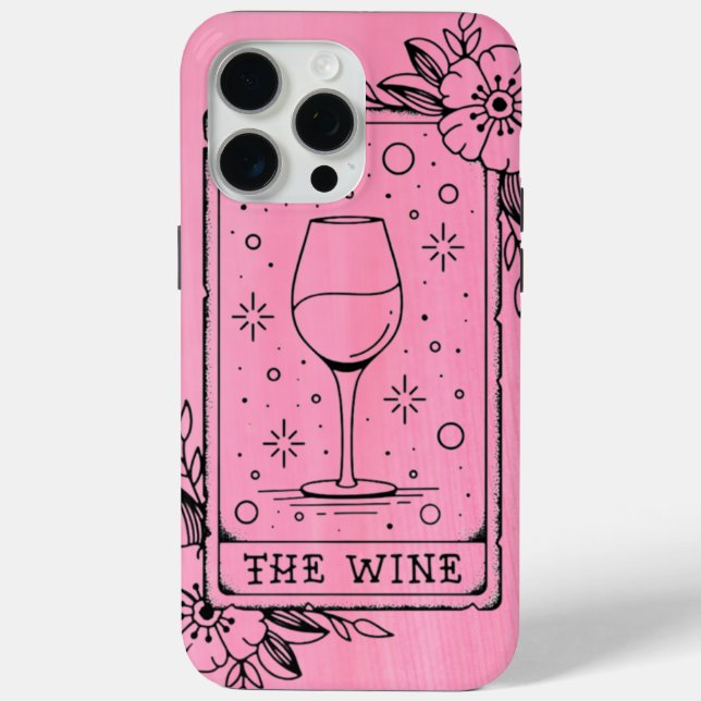 Funda De Case-Mate Para iPhone Wine Tarot Card (Reverso )