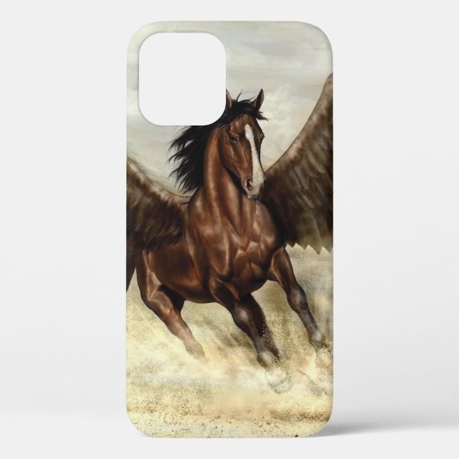 Funda De Case-Mate Para iPhone Winged Pegasus (Reverso )