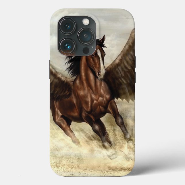 Funda De Case-Mate Para iPhone Winged Pegasus (Reverso )