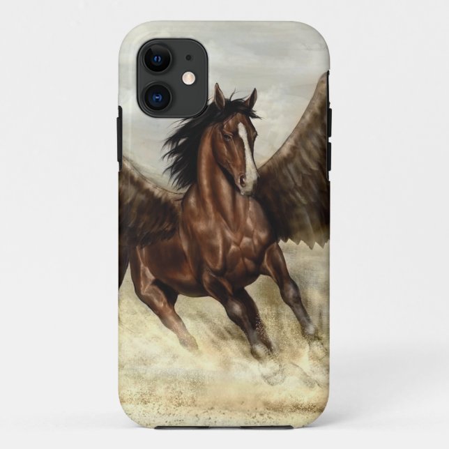 Funda De Case-Mate Para iPhone Winged Pegasus (Reverso)