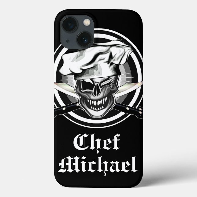 Funda De Case-Mate Para iPhone Winking Chef Skull (Reverso)