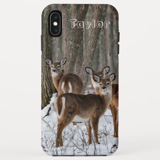 Funda De Case-Mate Para iPhone Winter Deer (Reverso)