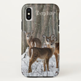 Funda Para iPhone X Winter Deer