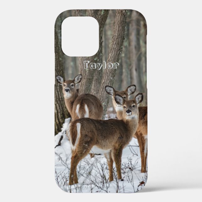 Funda De Case-Mate Para iPhone Winter Deer (Reverso )