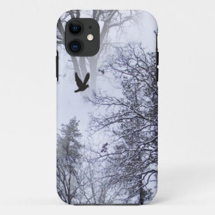 Funda Para iPhone 11 Winter Raven.