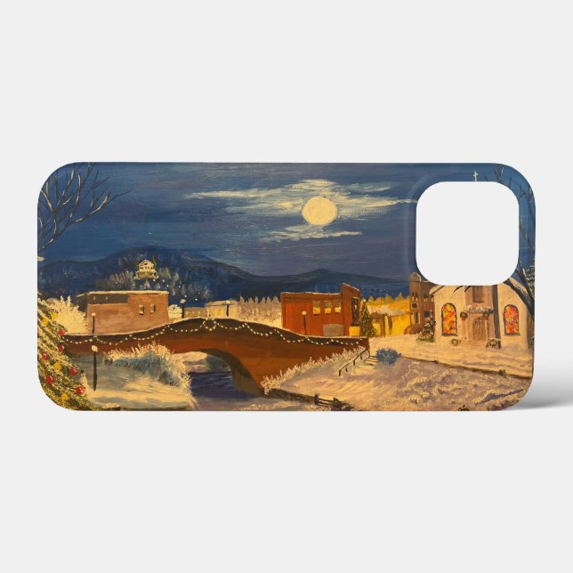 Funda De Case-Mate Para iPhone Winter Village, por Gary Poling (Reverso (Horizontal))