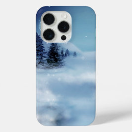 Funda Para iPhone 15 Pro Winter Wonderland de noche