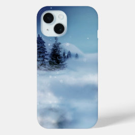 Funda Para iPhone 15 Winter Wonderland de noche