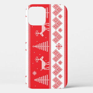 Funda Para iPhone 12 Winter Wonderland: Vintage Seamless Design.