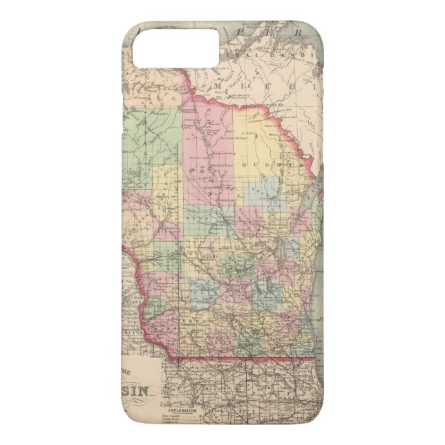 Funda De Case-Mate Para iPhone Wisconsin 7 (Reverso)