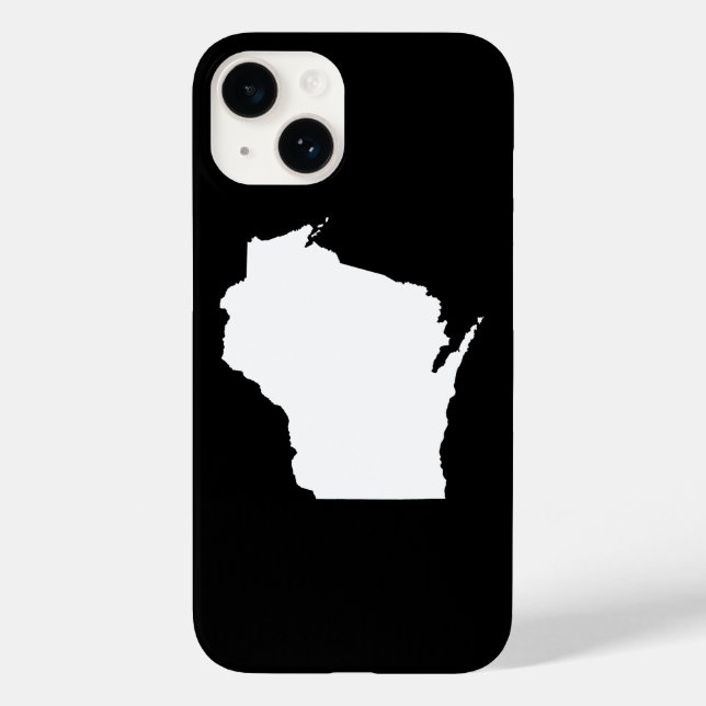 Funda De Case-Mate Para iPhone Wisconsin en blanco (Reverso )