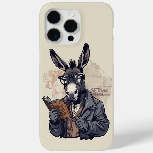 Funda De Case-Mate Para iPhone Wise Donkey — Phone Case (Reverso )