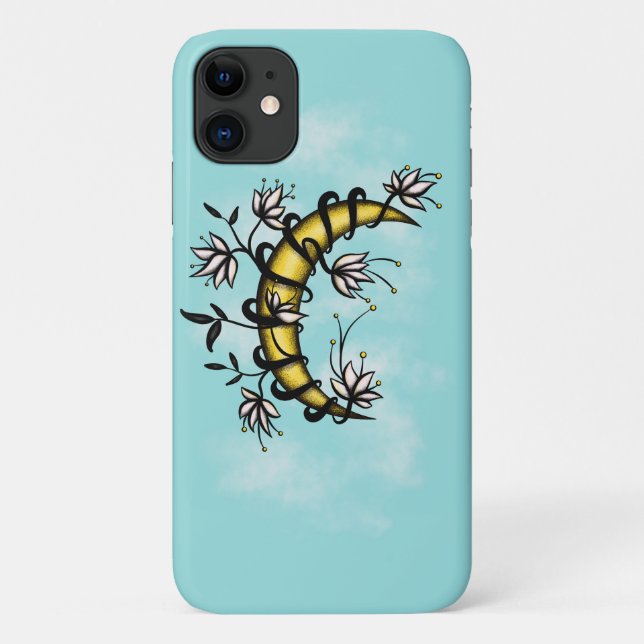 Funda De Case-Mate Para iPhone Witchy Boho Floral Moon (Reverso)