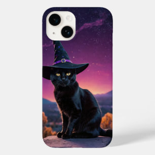 Funda Para iPhone 14 De Case-Mate Witchy Cat Halloween Tee