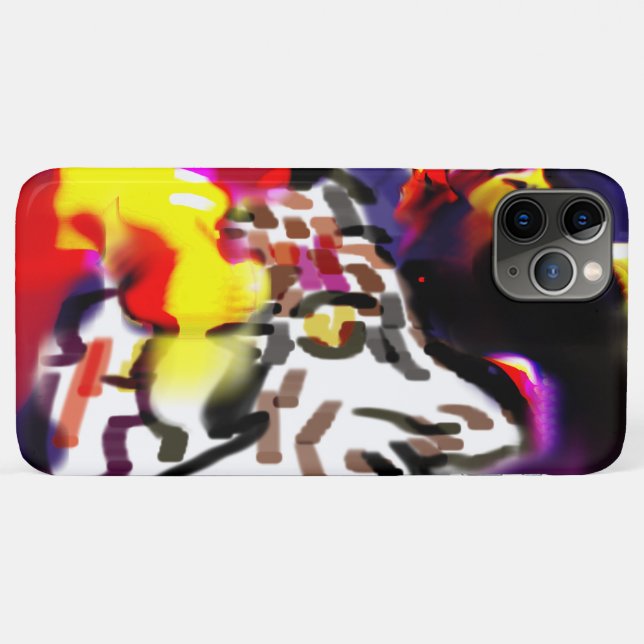 Funda De Case-Mate Para iPhone Wolf en fiesta nocturno (Reverso (horizontal))