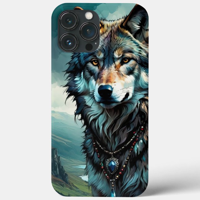 Funda De Case-Mate Para iPhone Wolf King (Reverso )
