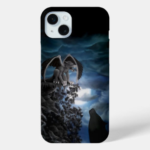 Funda Para iPhone 15 Mini Wolf Moon - Wolf con Golem