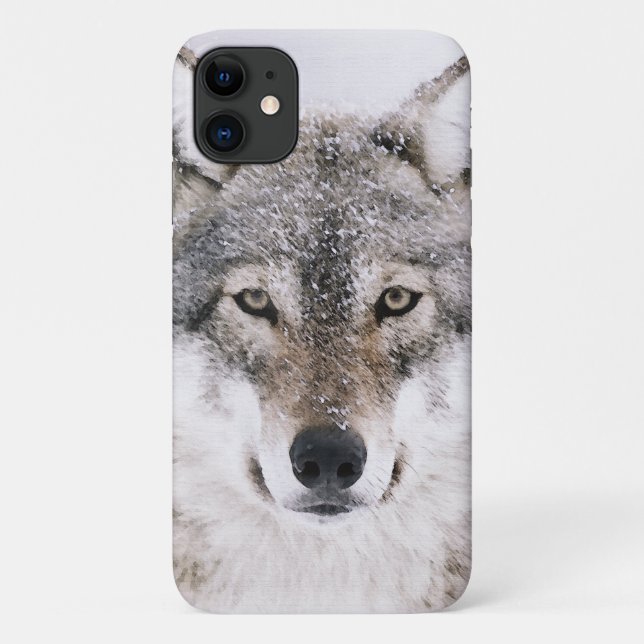 Funda De Case-Mate Para iPhone Wolf Portrait (Reverso)