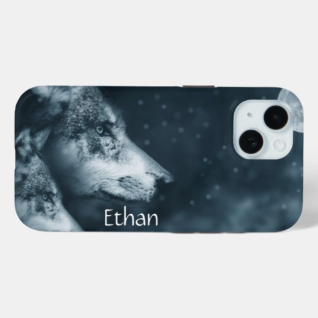 Funda De Case-Mate Para iPhone Wolf Spirit Personalizado (Reverso (Horizontal))