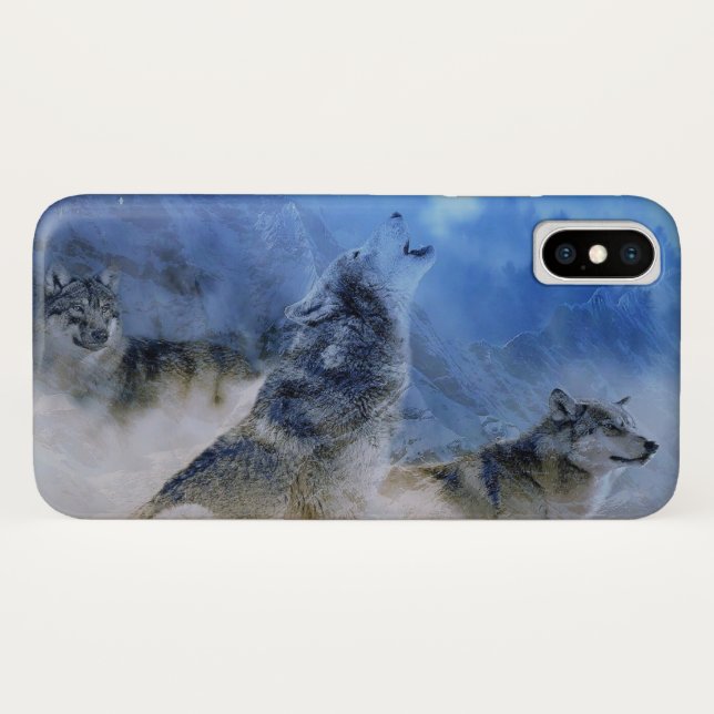 Funda De Case-Mate Para iPhone Wolf Spirits (Reverso (horizontal))
