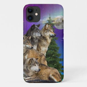 Funda Para iPhone 11 Wolf y Moon