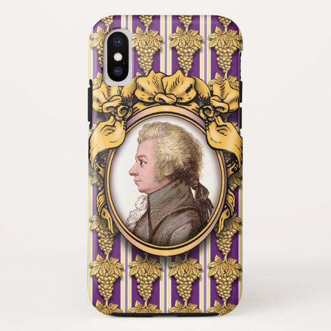 Funda De Case-Mate Para iPhone Wolfgang Amadeus Mozart (Reverso)