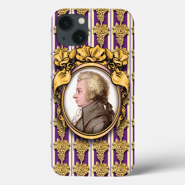 Funda De Case-Mate Para iPhone Wolfgang Amadeus Mozart (Reverso)