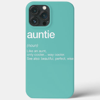 Funda Para iPhone 13 Pro Max Women Auntie Definition Funny Aunt Mother's Day