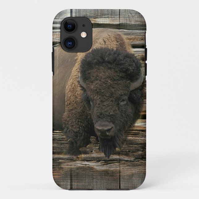 Funda De Case-Mate Para iPhone Wood Bison (Reverso)