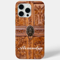 Wood Door iPhone 7 funda funda de vídeo iPhone 7 f