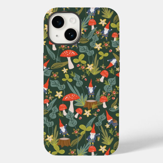Funda De Case-Mate Para iPhone Woodland Gnomes (Reverso )