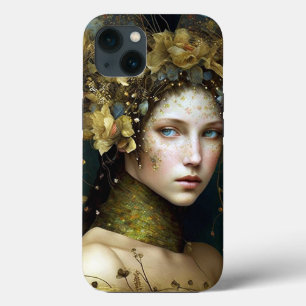 Funda Para iPhone 13 Woodland Green Fairy Fantasy Art