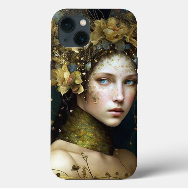Funda De Case-Mate Para iPhone Woodland Green Fairy Fantasy Art (Reverso )