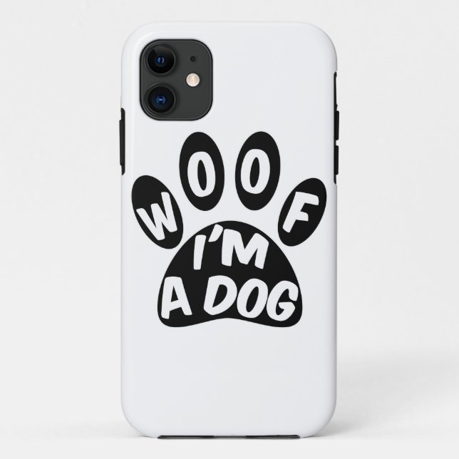 Funda De Case-Mate Para iPhone Woof I'm A Dog (Reverso)