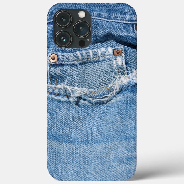 Funda De Case-Mate Para iPhone Worn Jeans (Reverso )