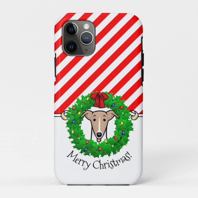 Funda De Case-Mate Para iPhone Wreath & Lights Whippet - Amanecer y blanco (Reverso)