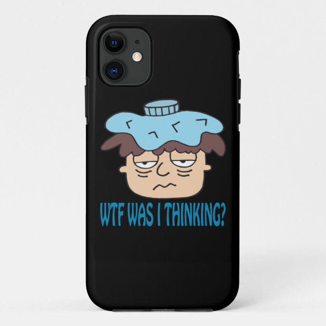 Funda De Case-Mate Para iPhone WTF era pensamiento de I (Reverso)