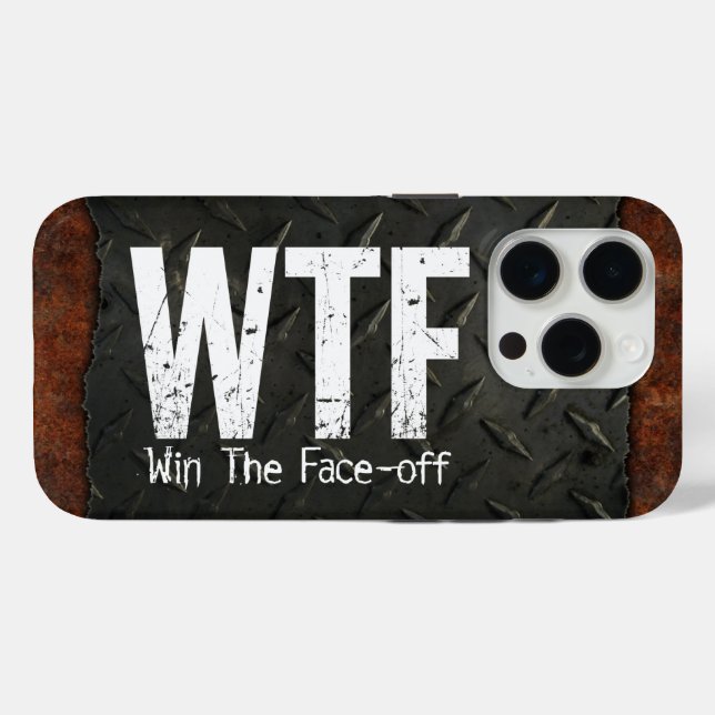 Funda De Case-Mate Para iPhone WTF: Ganar la derrota (hockey) (Reverso  (Horizontal))