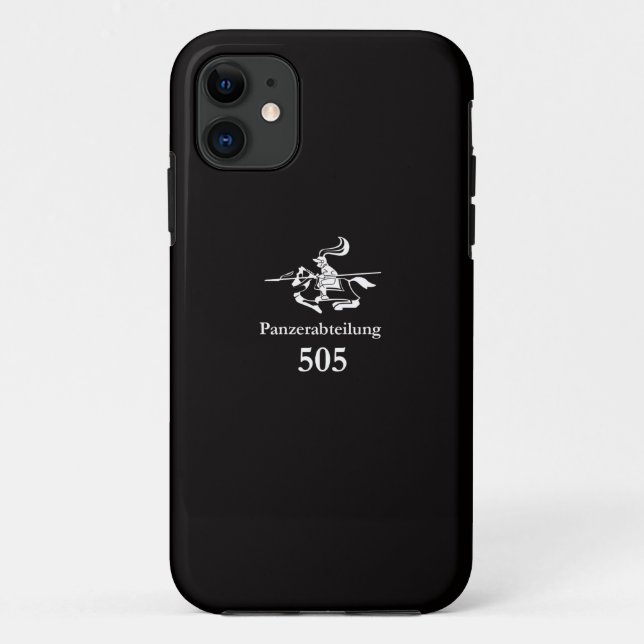 FUNDA DE Case-Mate PARA iPhone WW2ドイツ軍第505重戦車大隊（ブラック） (Reverso)
