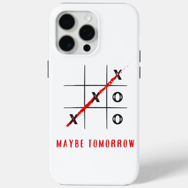 Funda De Case-Mate Para iPhone x y o, tal vez mañana (Reverso )