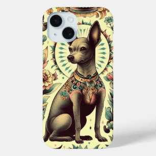 Funda Para iPhone 15 Xoloitzcuintle de época