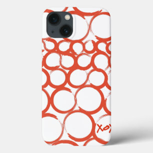 Funda Para iPhone 13 XOXO pintado tarjeta del día de San Valentín