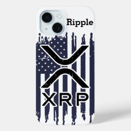Funda Para iPhone 15 XRP Cryptocurrency USA American
