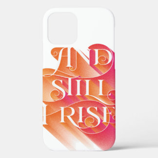 Funda Para iPhone 12 Y aun así me levanto tipografía colorida