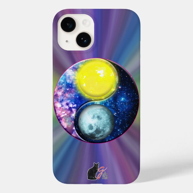 Funda De Case-Mate Para iPhone Yang-Yin/Sun-Moon (Reverso )