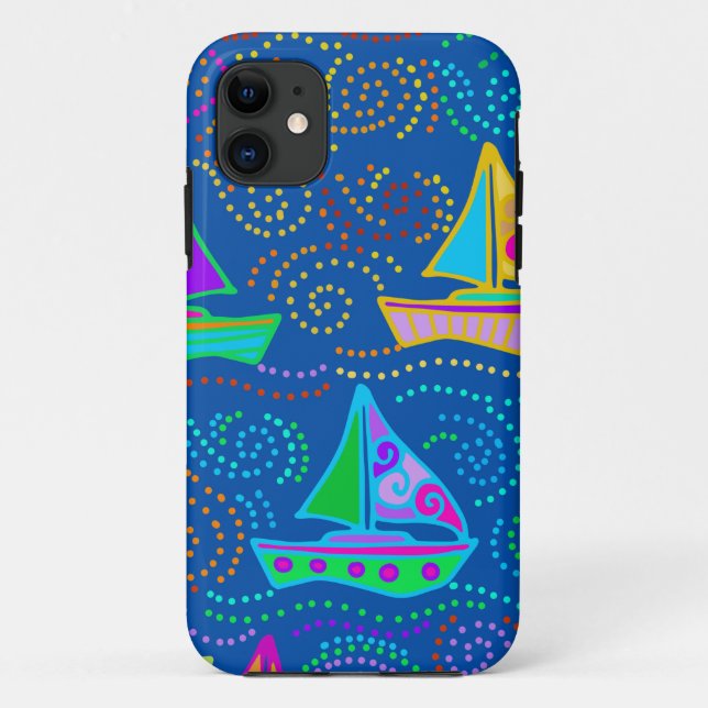 Funda De Case-Mate Para iPhone Yates de verano (Reverso)