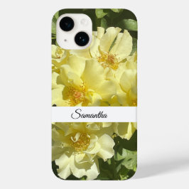 Funda Para iPhone 14 De Case-Mate Yellow Botanical Flowers