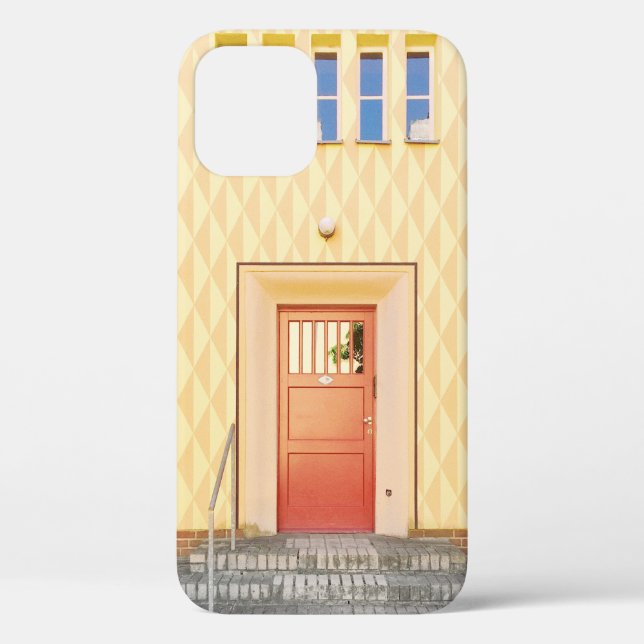 Funda De Case-Mate Para iPhone Yellow house illustration (Reverso )